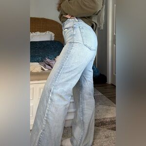 Classic Light Blue Straight Leg Women's Jeans